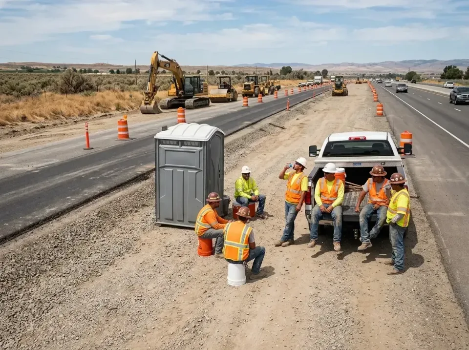 highway-road-construction-crew-007 — frequently asked questions, Porta Potty and Restroom Rentals in On Top of the World Des…